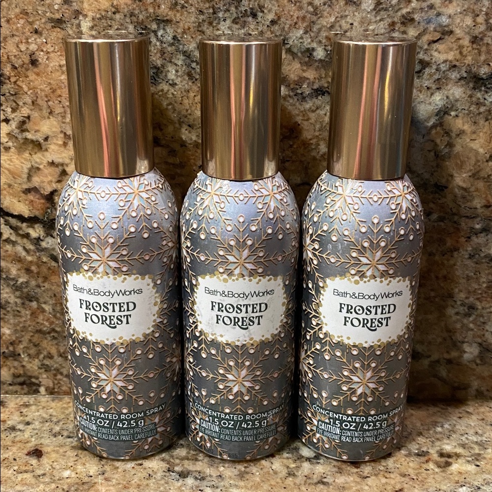 3) “FROSTED FOREST” Concentrated Room Sprays, ea 1.5 oz / 42.5 g, by B&BW - NWT